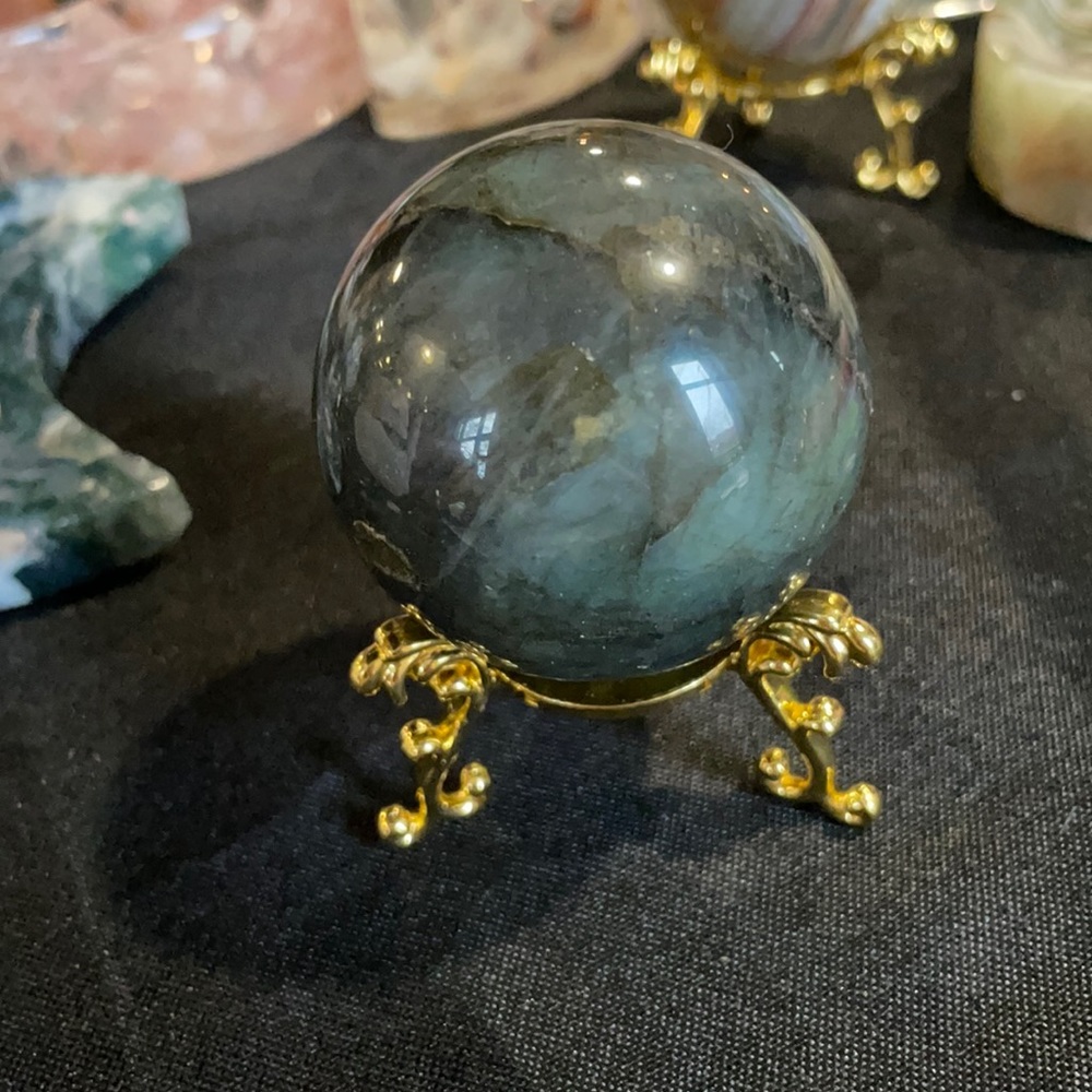 Labradorite sphere